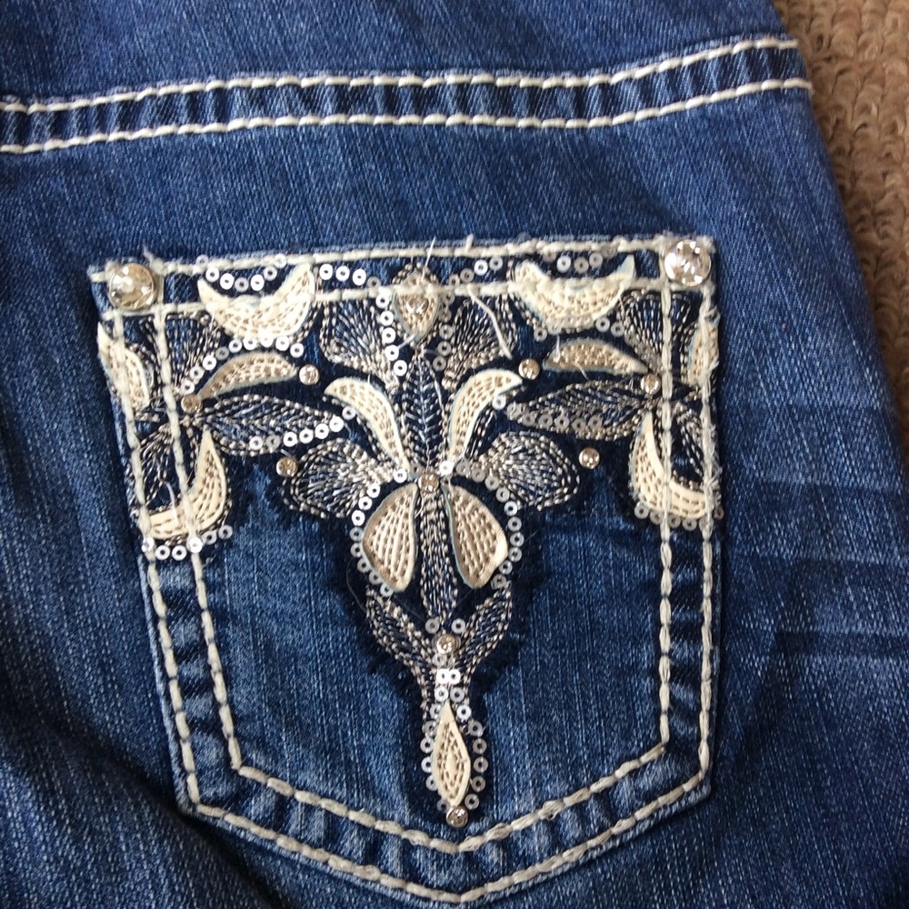 Ladies bling skinny jeans size 4